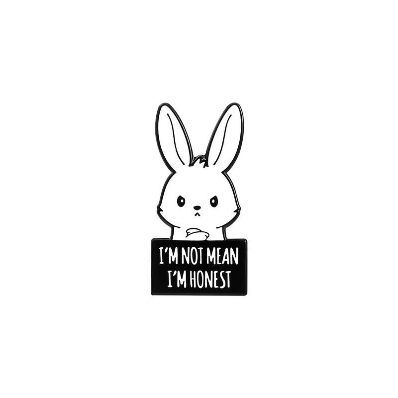 Adorable Animal Alloy Brooch Featuring Creative Rabbit And Hamster Designs For Students Fashionable