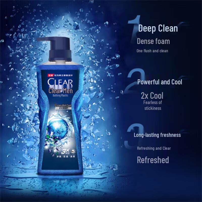 Clear Men's Icy Cool Shower Gel