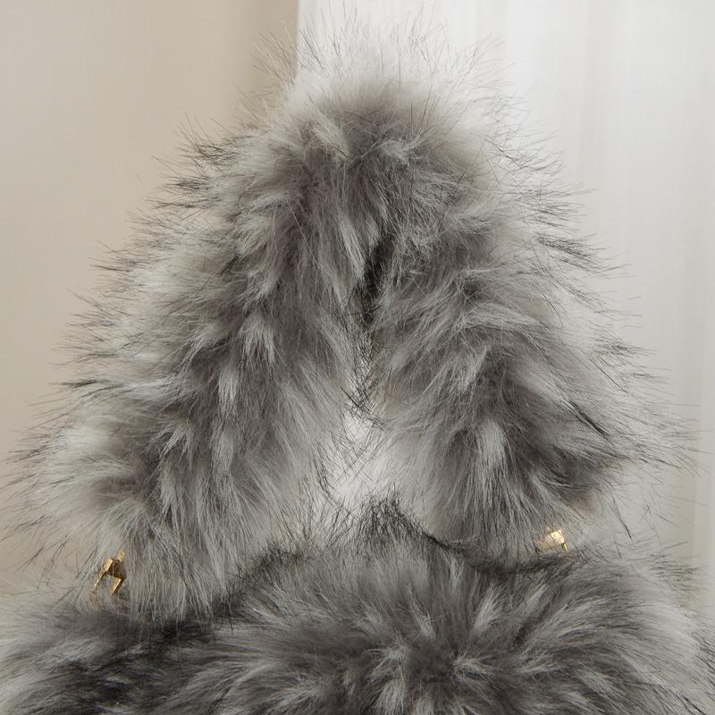 Weichem Kunstfell Luxuriöser Y2k-Stil Damen Tragetasche Mode Trendige Plüschhandtasche