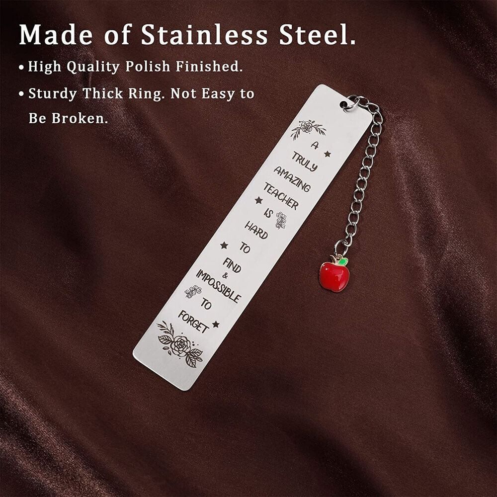 Bookmarks With Pendant Teaching Assistant Bookmarks Gifts for Teacher Assistant Nursery Bookmark