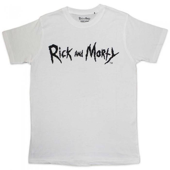 Rick And Morty Unisex Adult Monochrome Logo T-Shirt
