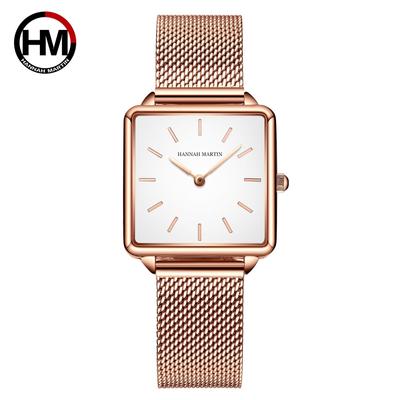 Quadratische minimalistische INS super beliebte College-Stil Uhr schick koreanischer Stil retro minimalistisch elegant leichter Luxus kleine quadratische Uhr für Frauen