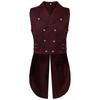 Templar Knight Medieval Patchwork Corset Vest Halloween Men's Stage Costume