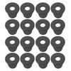 16Pcs Guitar Strap Locks Universal Rubber Adapter Acoustic Electric Guitar Replacement Accessories