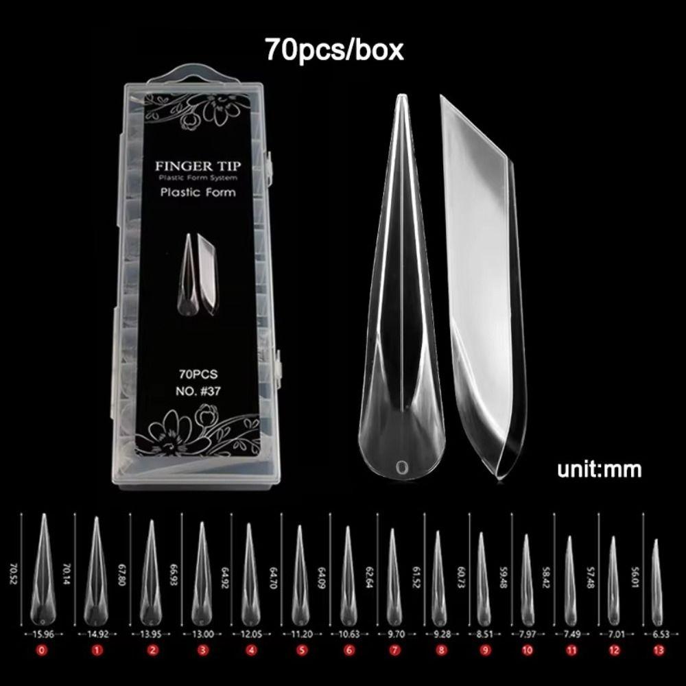 Curved Stiletto Advanced Shape Dual Forms Poly Nail Gel 3D Nail Forms 2025 Nail Design Tools