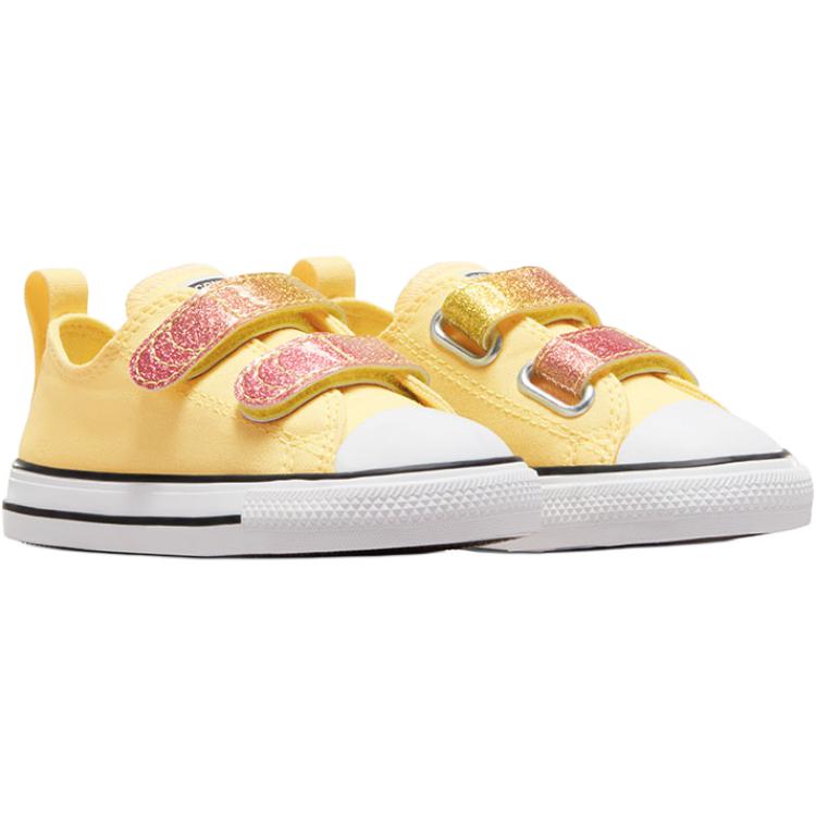 Converse Comfortable Casual Versatile Low-Top Walking Shoes Baby Shoes Yellow A07407C