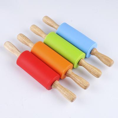 Backwerkzeuge Kleines Silikon-Nudelholz für Kinder, Nudelholz, Nudelholz, Pressnadel, Mehlstab, Nudelholz