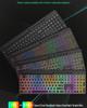 Ergonomic Colorful Backlit Wireless Keyboard and Silent Mouse Combo with Charging Feature