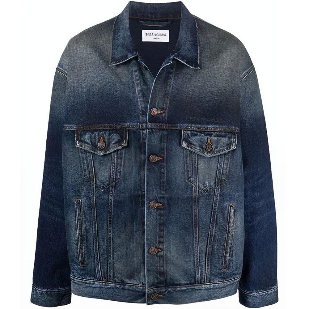 Balenciaga Denim Jacket Men's Blue 671889TJW754021