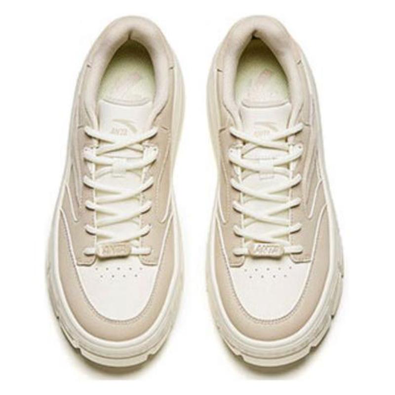 Anta Cushioning Anti-Slip And Wear-Resistant Low-Top Casual Shoes Women's White Sneakers 122418086-2
