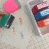 Fromthenon Teacher Motivational Praise Stamps 5pcs Cute Self-Inking Stamps Set Planner Journal School Office Stationery Supplies