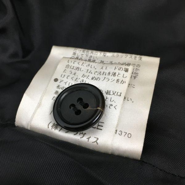 MISS ALICE Sheepskin Leather Coat Women M Black(USED)