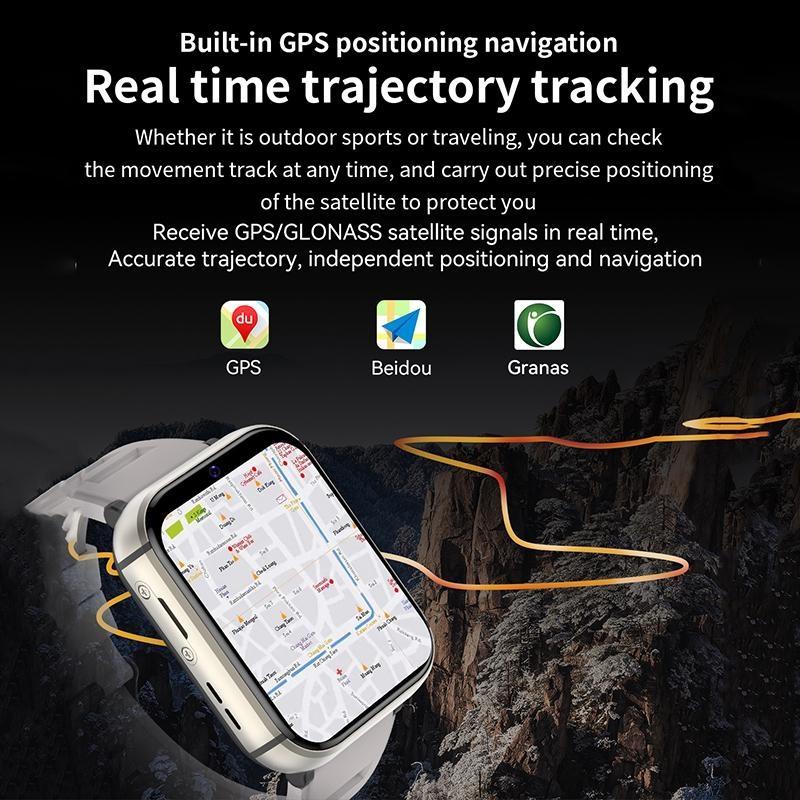 Rainbuvvy Q668 4G Akıllı Saat Telefon 1,99 inç ekran Android 9.0 Dört Çekirdekli 2GB RAM 16GB ROM 930mAh WIFI 5MP Çift Kamera Zarif Saat