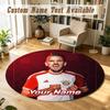 Round Rug Custom NameHarry Kane Pattern Non Slip Carpet Home Floor Decor