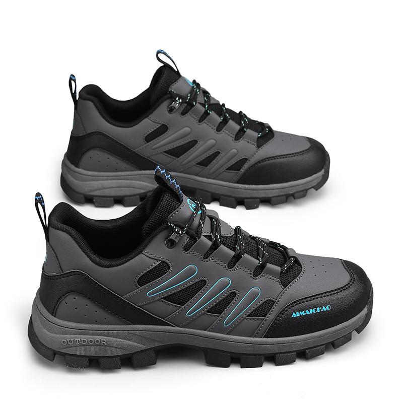 Fashion Shoes For Men Hiking Outdoor Leather Casual Sneakers Walking Climbing Water Proof Wear-resistant Anti-slip New Men's Sport Shoe
