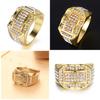 Zircon Square Shaped Wedding Rings Zircon Ring Men For