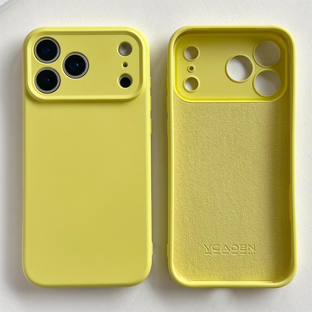 Shockproof Soft Simple Solid Color Phone Case For iPhone 17 16 15 Pro Max 17 Air 16 PLus Resistant Lens Protection TPU Cover