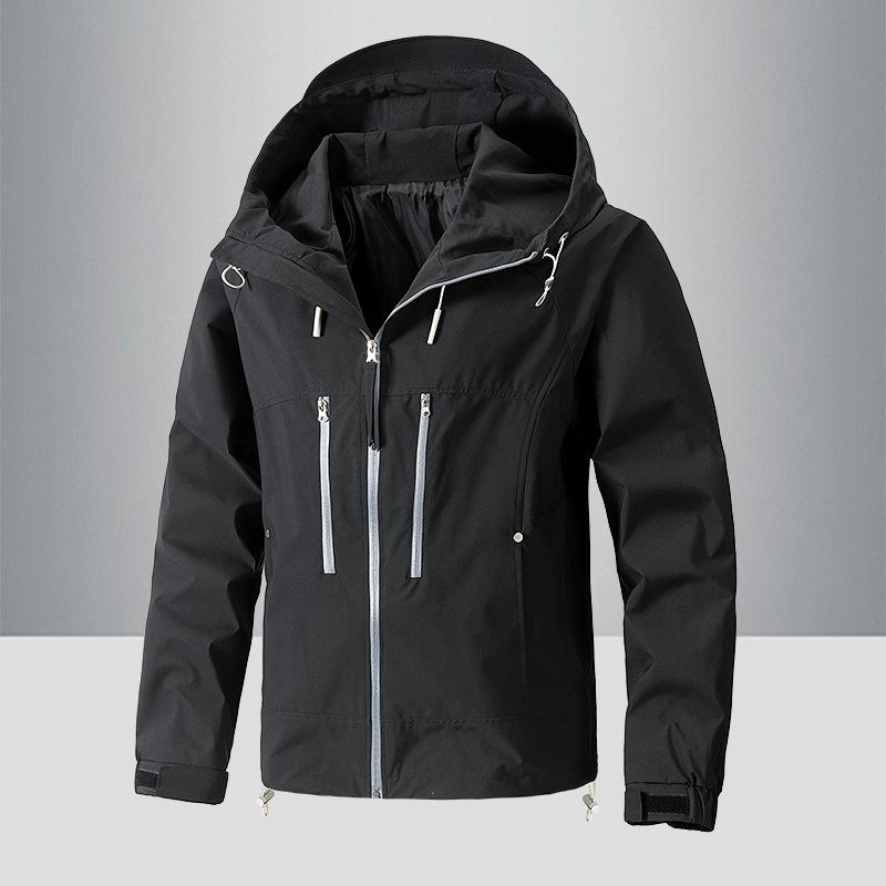 Neue einfarbige, lässige, lockere Outdoor-Jacken für Männer im Herbst und Winter
