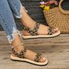 Fashion New Style Popular Women's Fashion SandalsTrend Anti-slip Wear-resistant Multi-color Matching Elastic Flat Sandals Zapatos Mujer