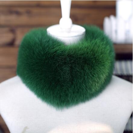 ZDFURS Echter Fuchs Pelzkragen & Schal 100% Natürlich Winterlich Warm Atmungsaktiv Pelz mit Magnet Quadratischer Stil für Damen Outdoor-Nutzung