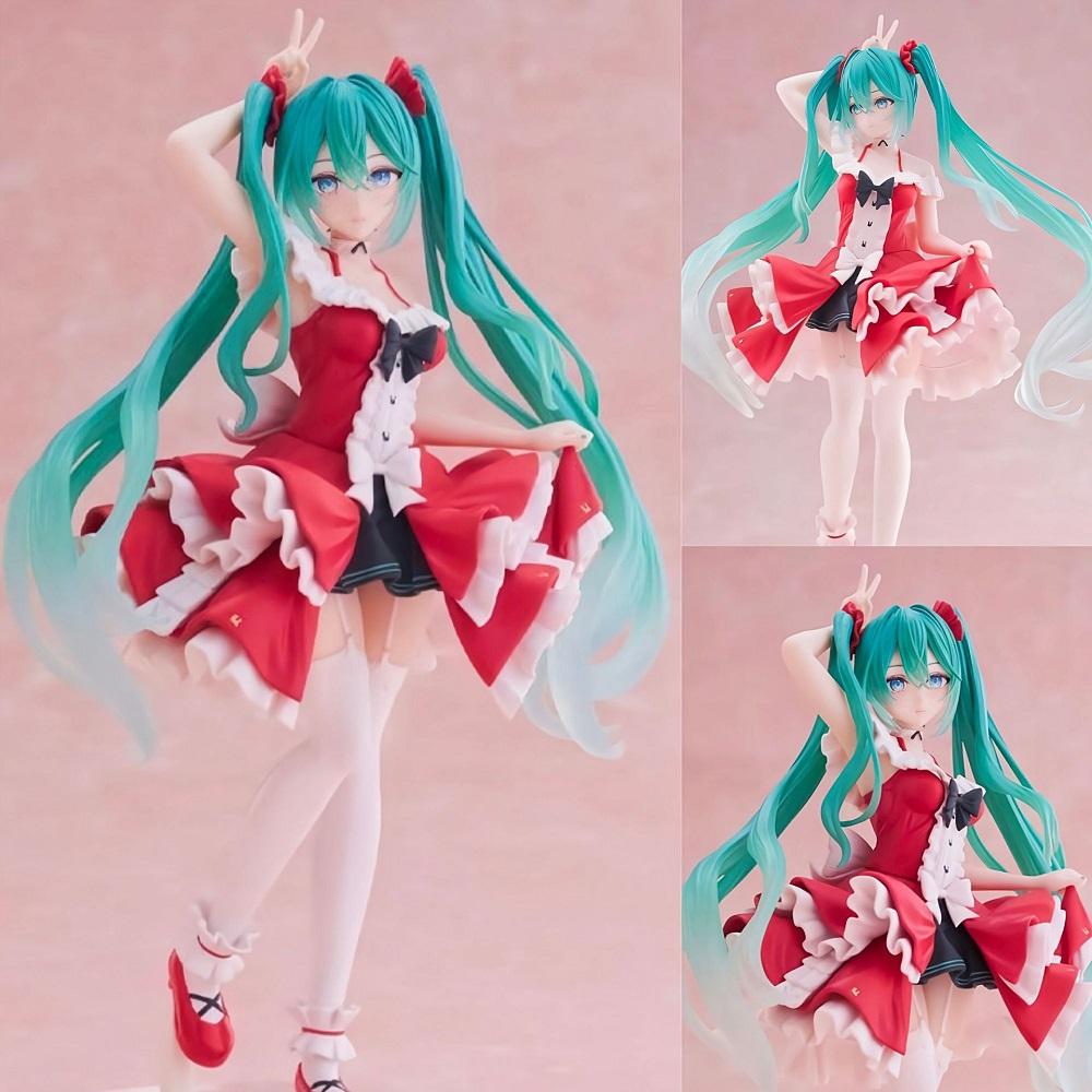 Sale Hatsune Miku Anime Figure Toys Cute Anime MIKU Standing Position PVC Action Figurine Kawaii Cartoon Model Doll