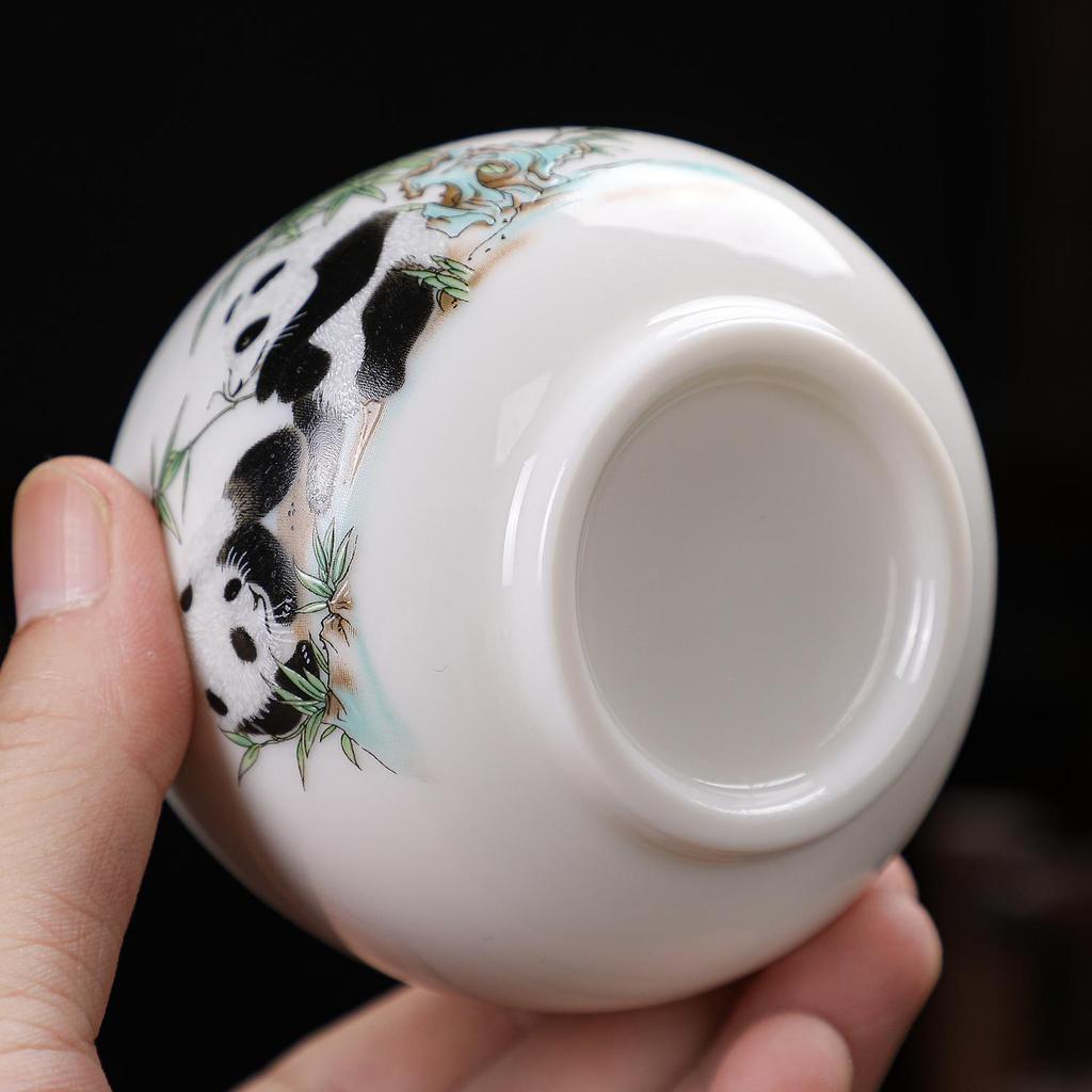 High-Grade White Porcelain Tea Tasting Cup Set with Gift Box - Business Souvenir