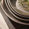 Retro Distressed Stainless Steel Serving Plate