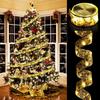Lhyxuuk Christmas Ribbon Lights, 5M (50 LEDs)  10M (100 LEDs), Christmas Tree Ornaments, Romantic Christmas Decorations, Perfect for Weddings,
