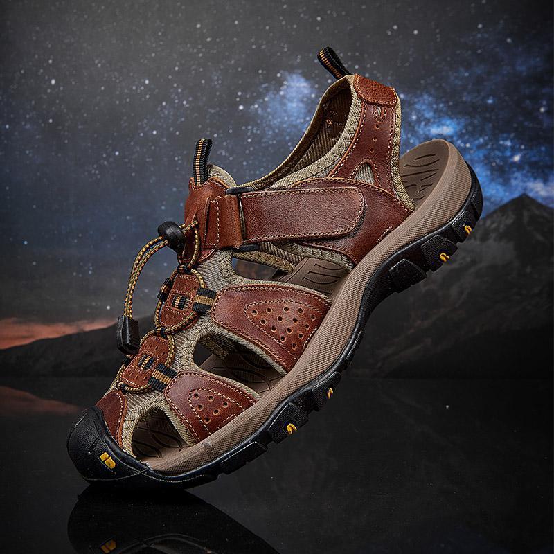 Summer new direct supply large size traceability sandals men's outdoor bag head beach shoes sports leisure cool slippers men