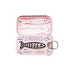 Sardine Print Mini Tin Storage Box Portable Multifunctional Container for Jewelry Pills Earbuds Coins Daily Life Use