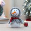 Funny Christmas Snowman Doll Cartoon Cute Snowman Figure  Home Decoration