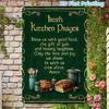 Metal Wall Art Irish Blessing Sign, Shamrock Luck Decor for Home Bar Kitchen, Saint Patrick Day Gift