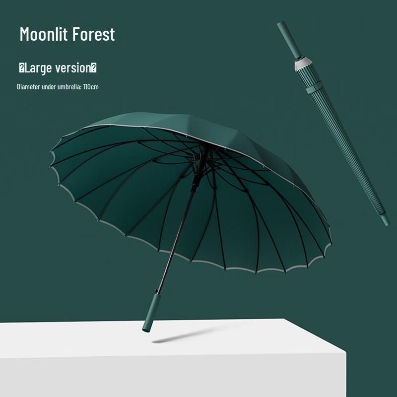 Hanyou Reinforced 24-Rib Windproof Stick Umbrella