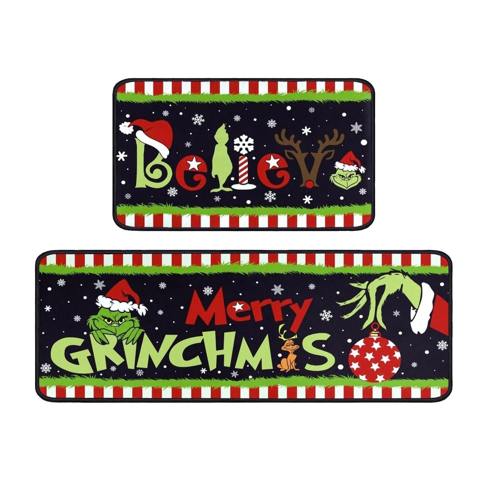 

Новорічна прикраса з мультяшним малюнком, кухонний килим, спальня, вітальня, прикраса килима в приміщенні One Size