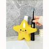 Cute Starfish Toothbrush Holder,Cartoon Bathroom Organizer for Electric Toothbrush & Toiletries,Kawaii Home Decor Gift for Kids