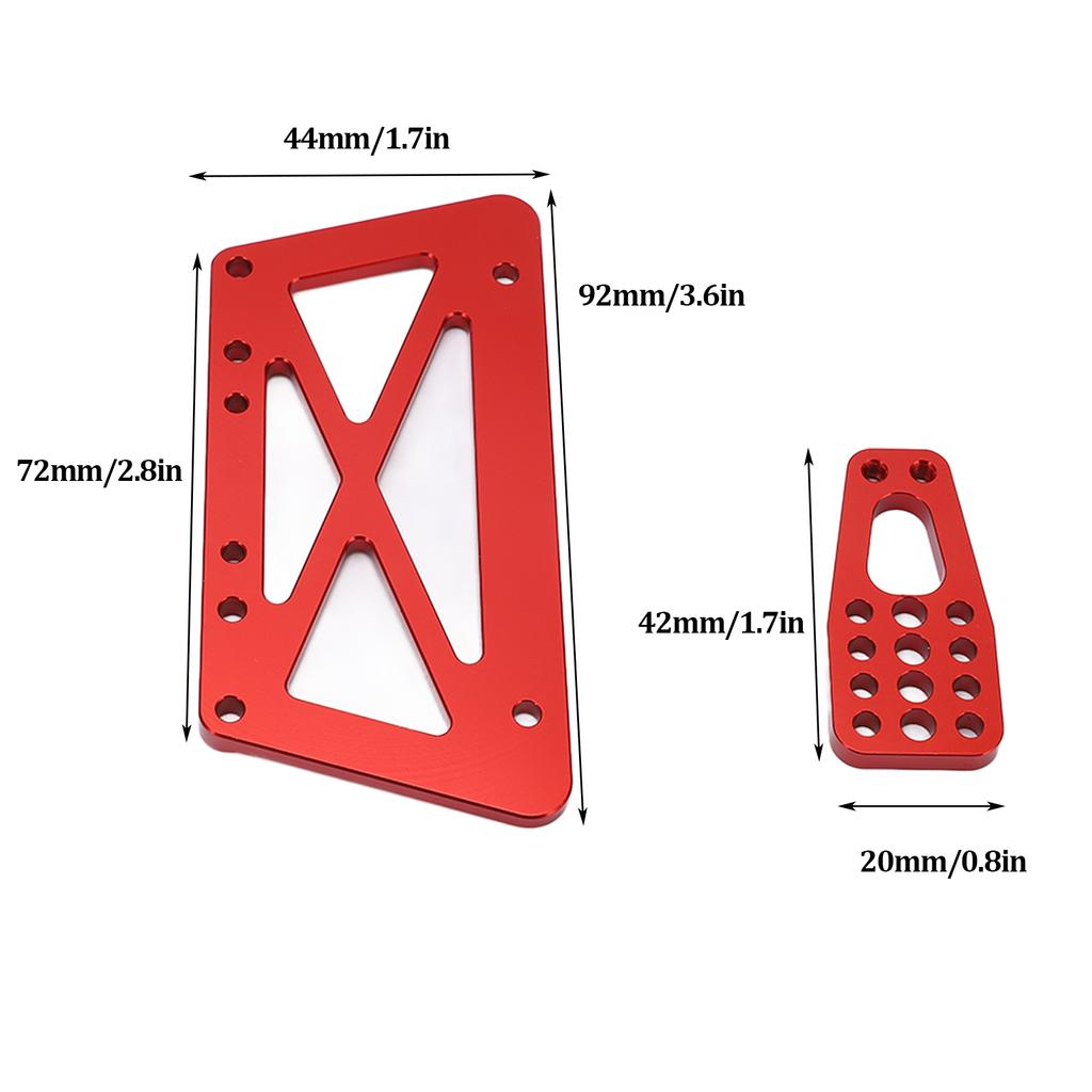 RC Metal Alloy Chassis Lift Plate Set Kit for   SCX10 1Celsius10 RC Model Car Parts