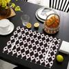 4 PCS Sweet Cool Girl Style Mat Waterproof Non Slip Tableware Mat Kitchen Restaurant Home Decor