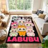 Labubu Customizable Name Area Rug Design for Balcony Playrooms Living Rooms Study room Anti-slip Rug Decorate Offices Perfect Gift for Friends & Famil
