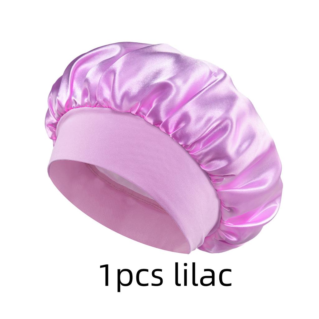 1/3/5/10pcs mix Satin Bonnet Silk Hair Bonnet for Sleeping Sleep Bonnets for Women Large Wide Soft Band Sleep Cap for Curly Hair