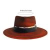 Wool Hat Wool Panama Hat Wool Wide Brimmed for Women Men Photo Props Western for Men Women Unisex Wear Headwear