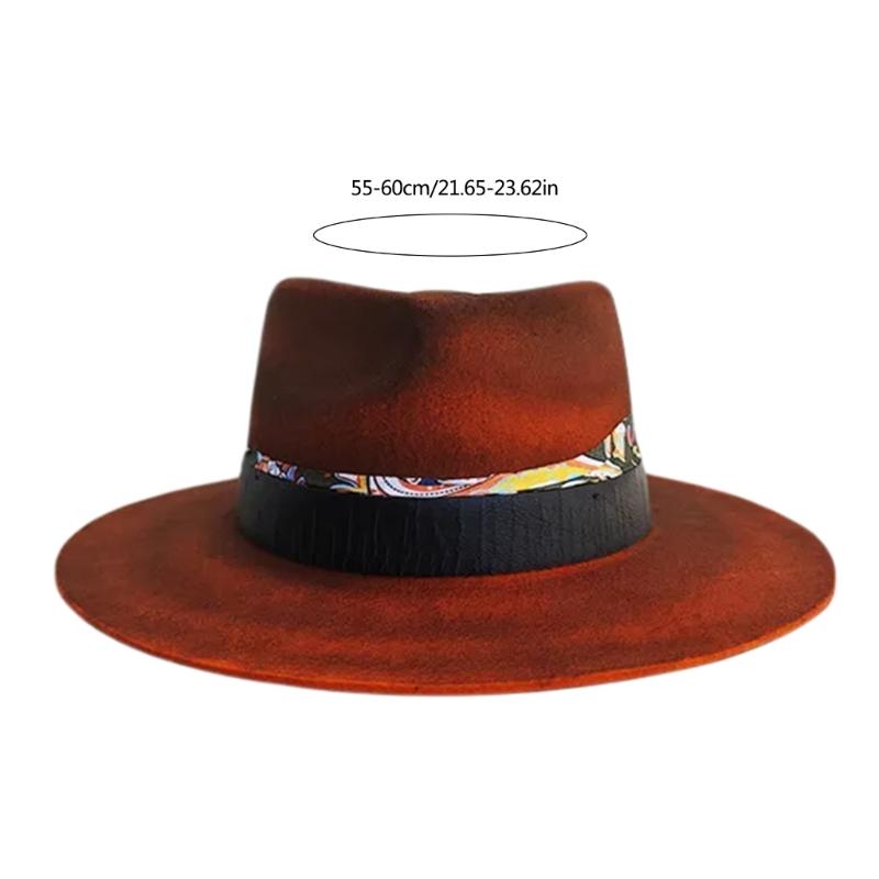 Wool Hat Wool Panama Hat Wool Wide Brimmed for Women Men Photo Props Western for Men Women Unisex Wear Headwear