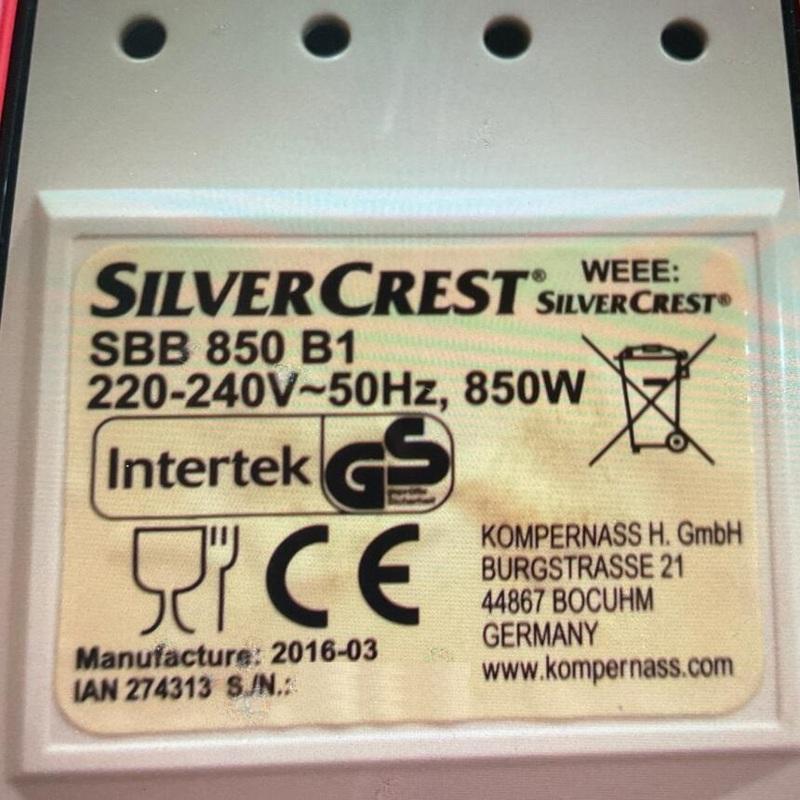 2 Pezzi 100% Nuovo Nastro di Ricambio Per Macchina per Pane Silvercrest-SBB 850 B1/SBB850B1/SBB850-B1
