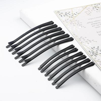 Pince à Cheveux Plate Givrée pour Femmes Dames Filles Maquillage 12 Pièces