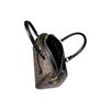COACH Rowan Coated Canvas With Smooth Leather Boston Bag, Handbag, Shoulder Bag, Crossbody Bag Large Women's Dark Brown 83607-IMAA8