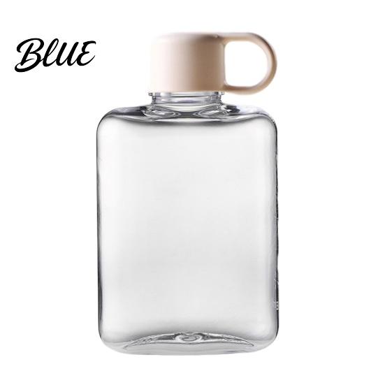 Slim Hydration Container Portable Tritan Flat Water Bottle Lightweight Design Large Drop Resistant Capacity Leakproof Kettle for Outdoor