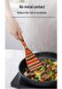 Colored Wooden Kitchen Set: Non-stick Ladle, Strainer, and Spatula.