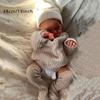 BZDOLL 3D-paint Skin with Visible Veins 48cm 19inch Like Real Soft Vinyl Asleep Reborn Baby Doll Cloth Body Toy for Children's Birthday Gift