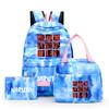 3Pcs/set Anime Naruto Canvas Backpack for Girl with Lunch Bag Pen Case Backpack Student Back To School Backpack Rucksack Mochila