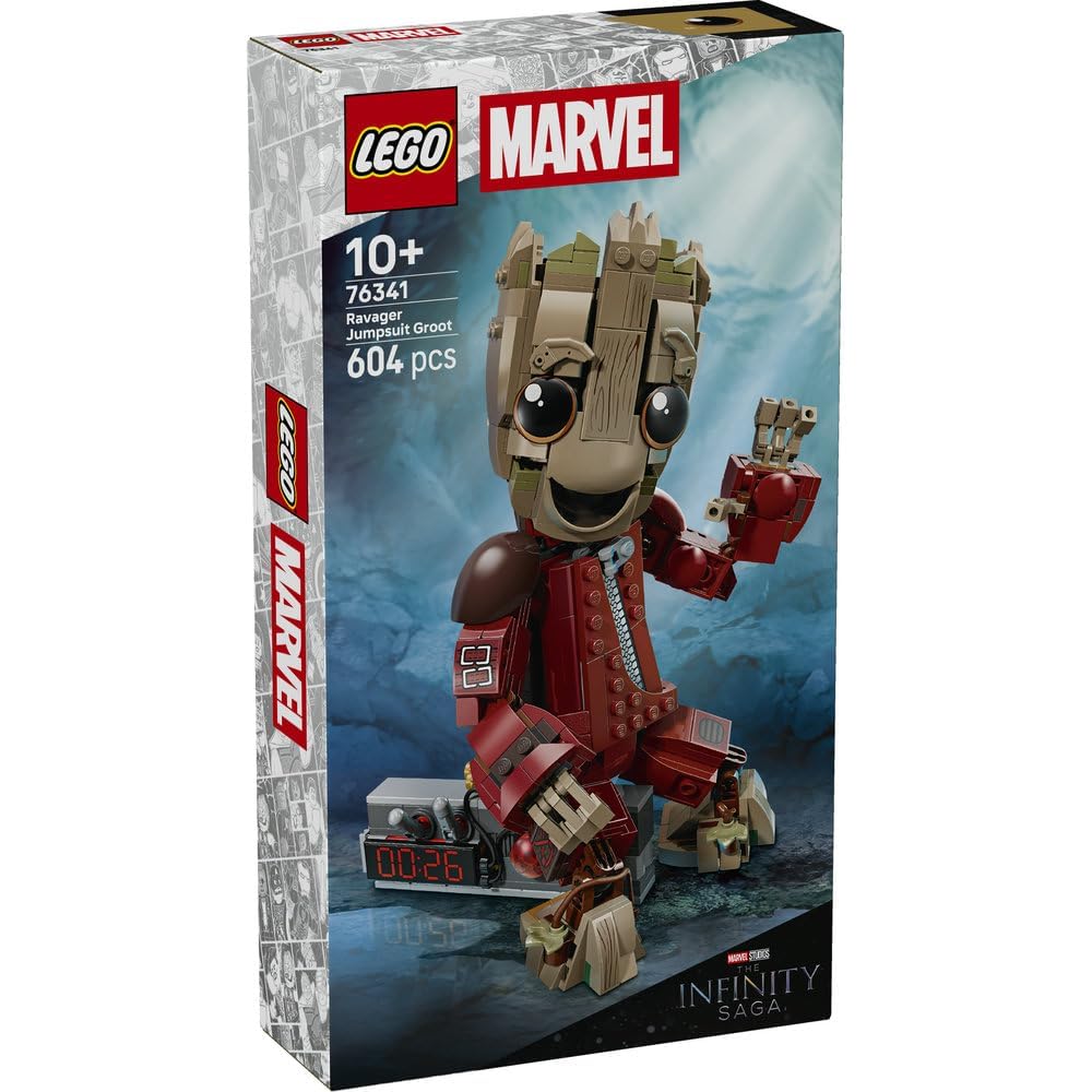 LEGO Marvel Guardians of the Galaxy Groot Jumpsuit Toy Building Blocks for Kids Ages 10-12