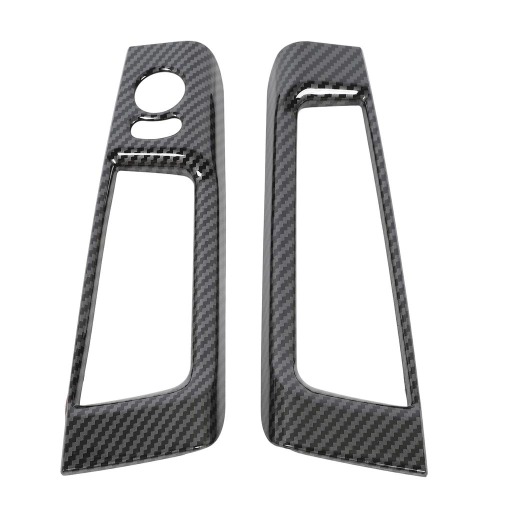 Interior Door Storage Organizer Cover Trims Inner Door Storage Box Frame Trim For Abarth 595 LHD 2007‑2024 Carbon Fiber